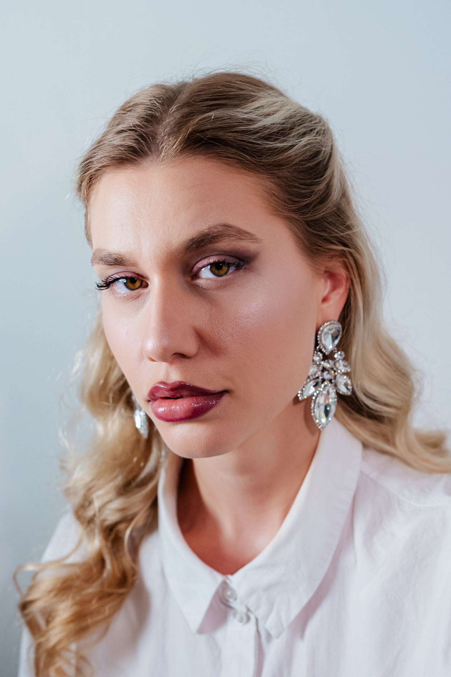Luxe Teardrop Crystal Earrings