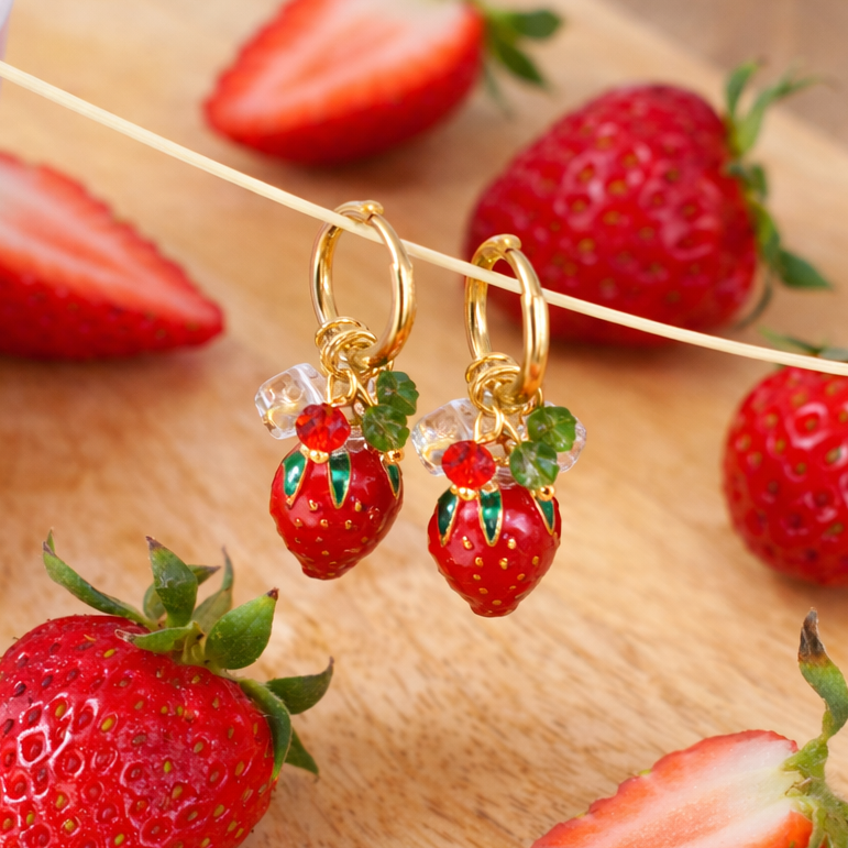 Strawberry Crush Earrings