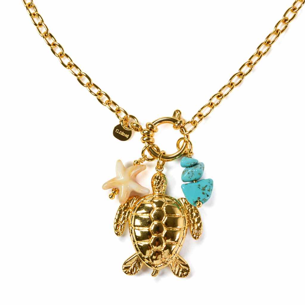 Sea Turtle Charm Necklace