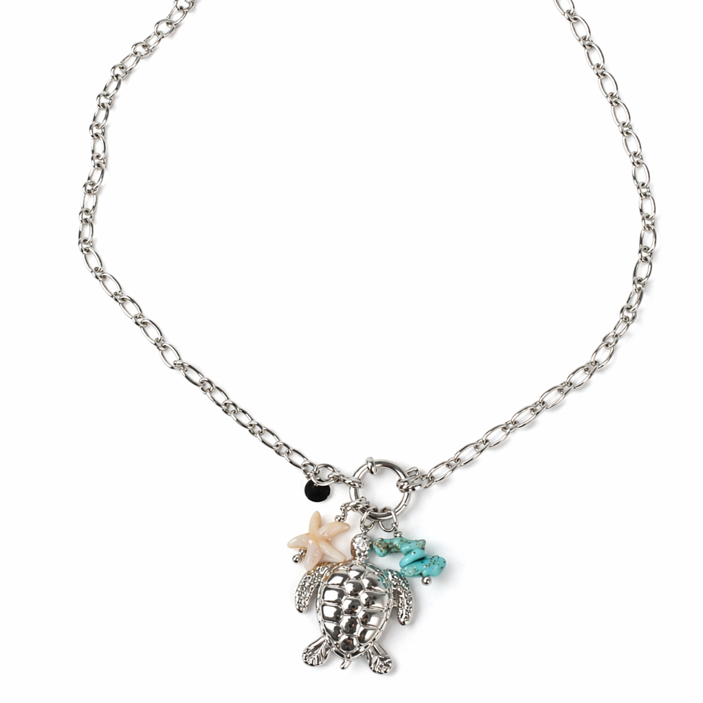 Sea Turtle Charm Necklace
