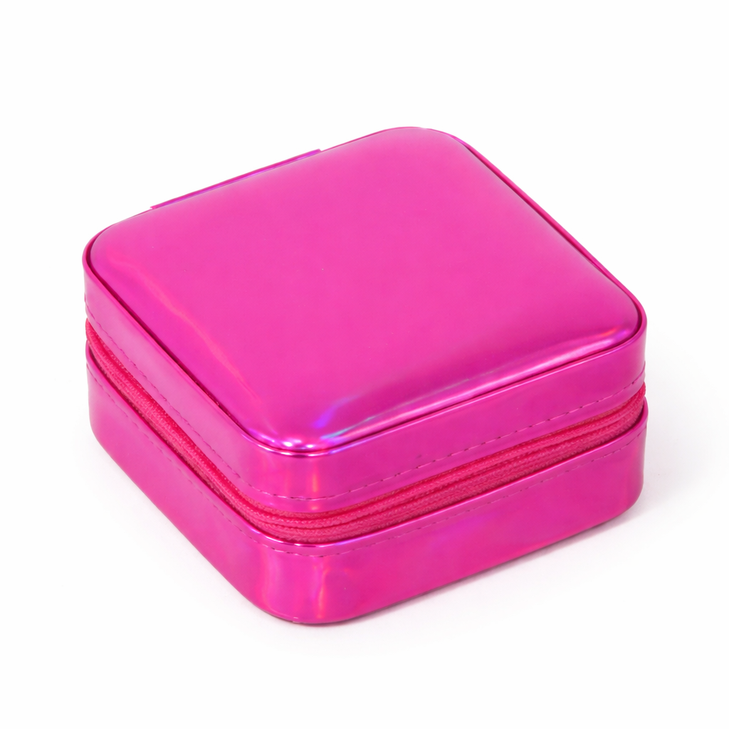 Pink Travel Jewelry Case