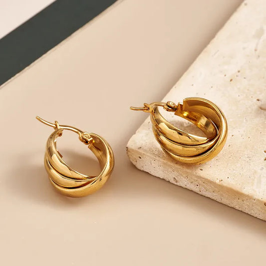 Twist Hoops Earrings